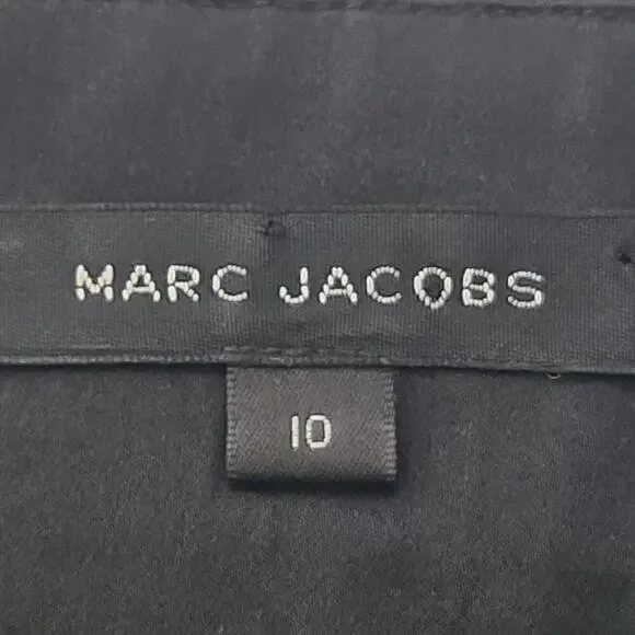 Marc Jacobs Silk ladies skirt black Size 10 dark feminine formal minimalistic - Picture 11 of 11